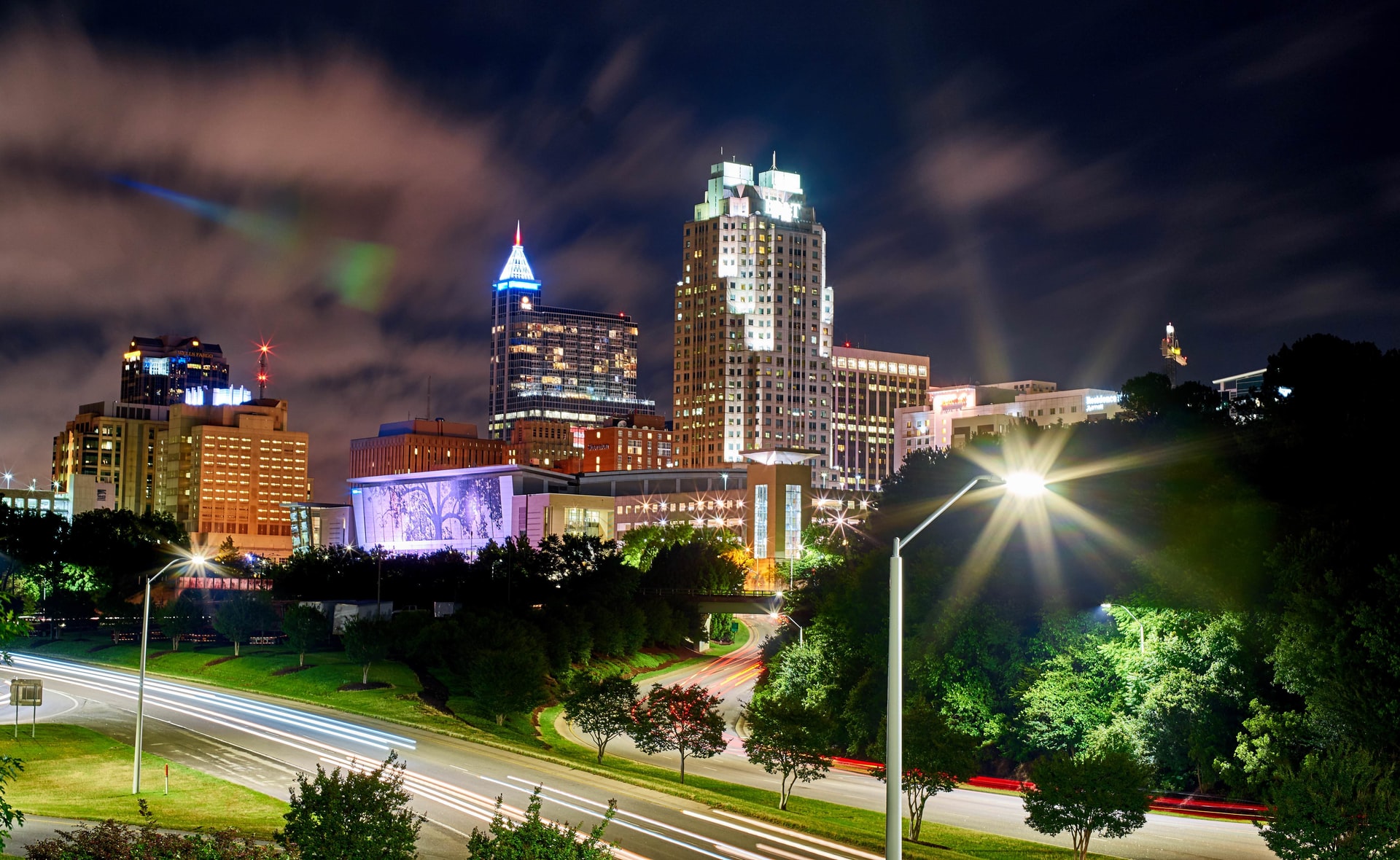raleigh night view
